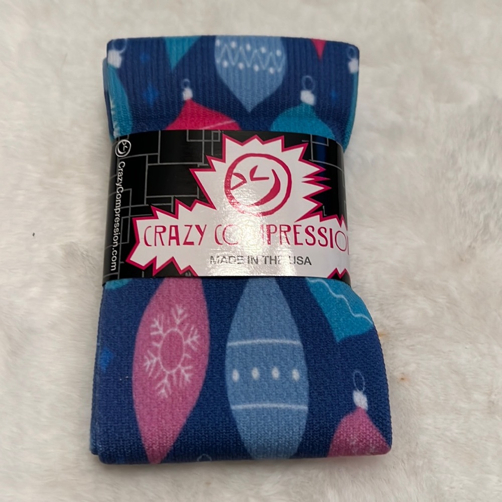 Crazy compression Christmas socks